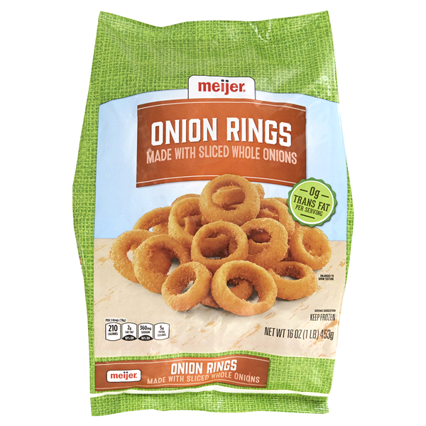 slide 1 of 1, Meijer Whole Onion Rings, 16 oz