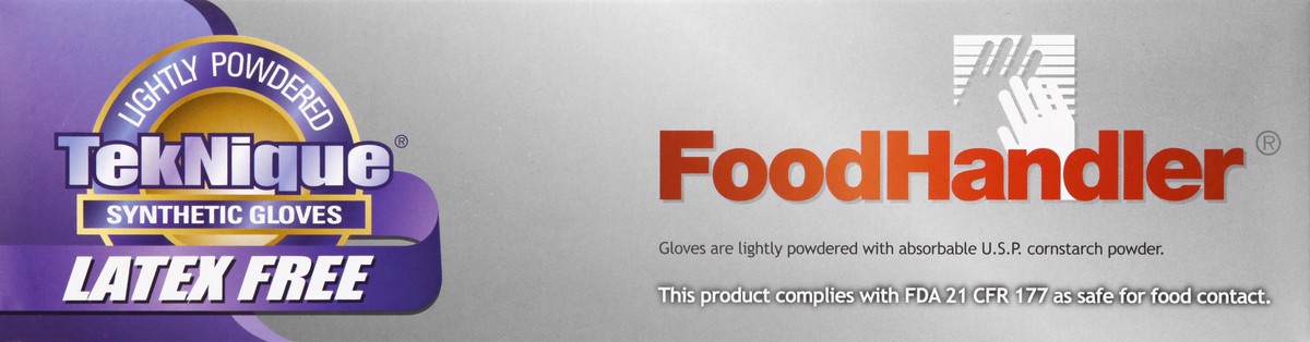 slide 3 of 11, FoodHandler Teknique Medium Synthetic Gloves 100 ea, 100 ct