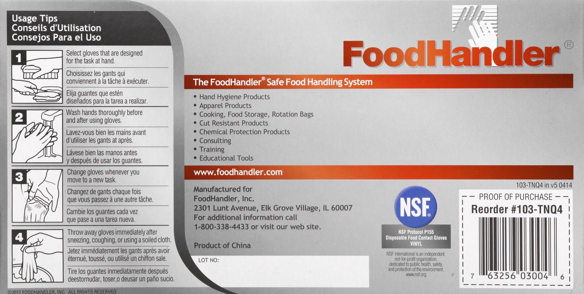 slide 4 of 11, FoodHandler Teknique Medium Synthetic Gloves 100 ea, 100 ct