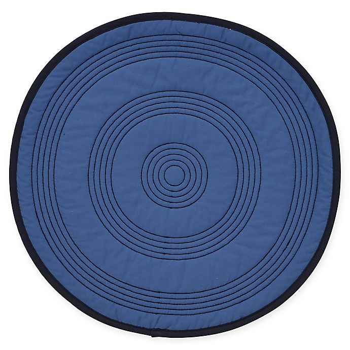 slide 1 of 1, Fiesta Quilted Round Placemat - Lapis, 1 ct