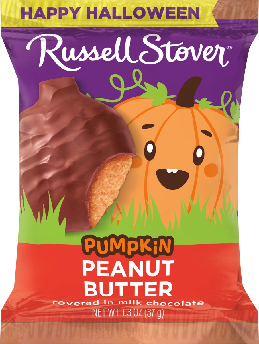 slide 2 of 7, RUSSELL STOVER Halloween Milk Chocolate Peanut Butter Pumpkin, 1.3 oz., 1.3 oz