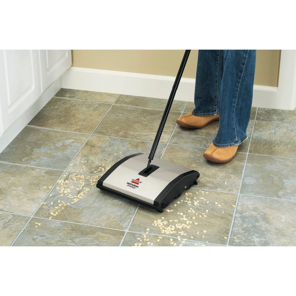 slide 3 of 8, BISSELL Natural Sweep Carpet & Floor Sweeper - Silver 92N0, 1 ct