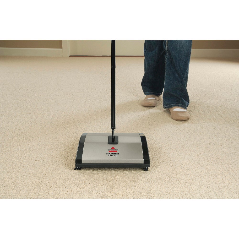 slide 5 of 8, BISSELL Natural Sweep Carpet & Floor Sweeper - Silver 92N0, 1 ct