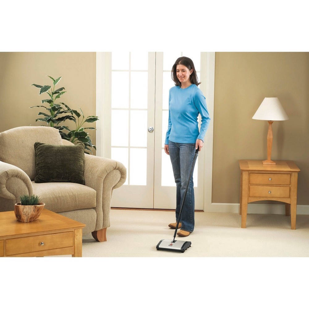 slide 8 of 8, BISSELL Natural Sweep Carpet & Floor Sweeper - Silver 92N0, 1 ct