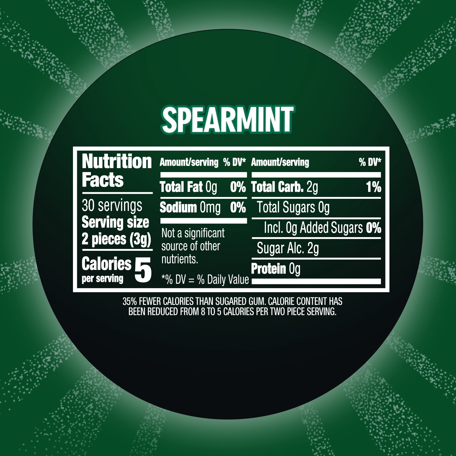 slide 8 of 8, ECLIPSE Spearmint Sugar Free Chewing Gum Bulk Pack, 60 ct Bottle, 60 pc