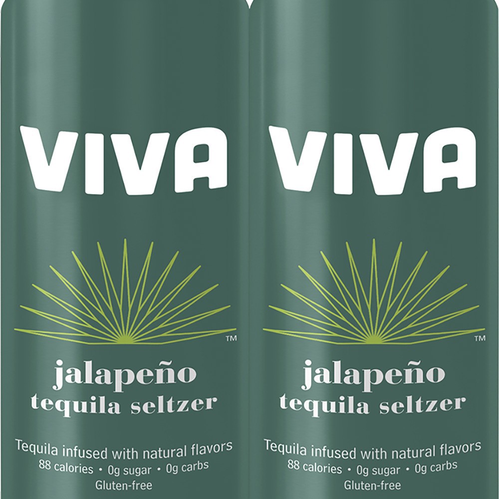slide 1 of 1, Viva Tequila Seltzer Viva Jalapeno Tequila Seltzer, 4 ct; 12 oz