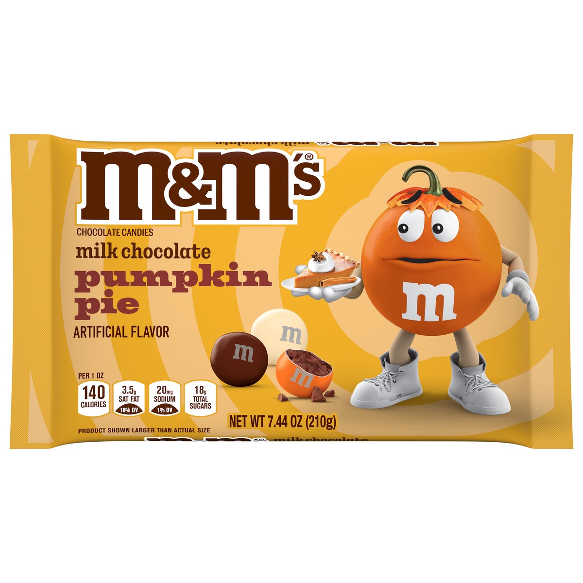 slide 1 of 13, M&ms M&m Halloween Pumpkin Pie, 7.44 oz