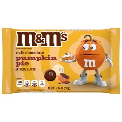 M&M'S Pumpkin Pie Milk Chocolate Candy - 7.44 Oz Bag