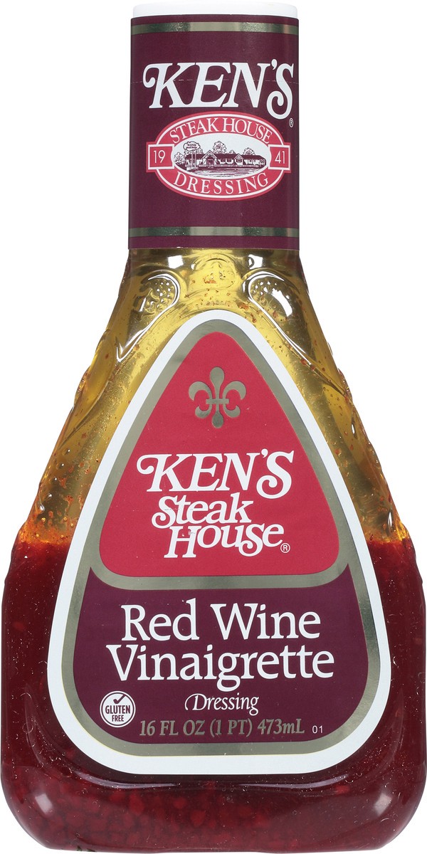 slide 4 of 11, Ken's Steak House Red Wine Vinaigrette Salad Dressing 16 fl oz, 16 fl oz