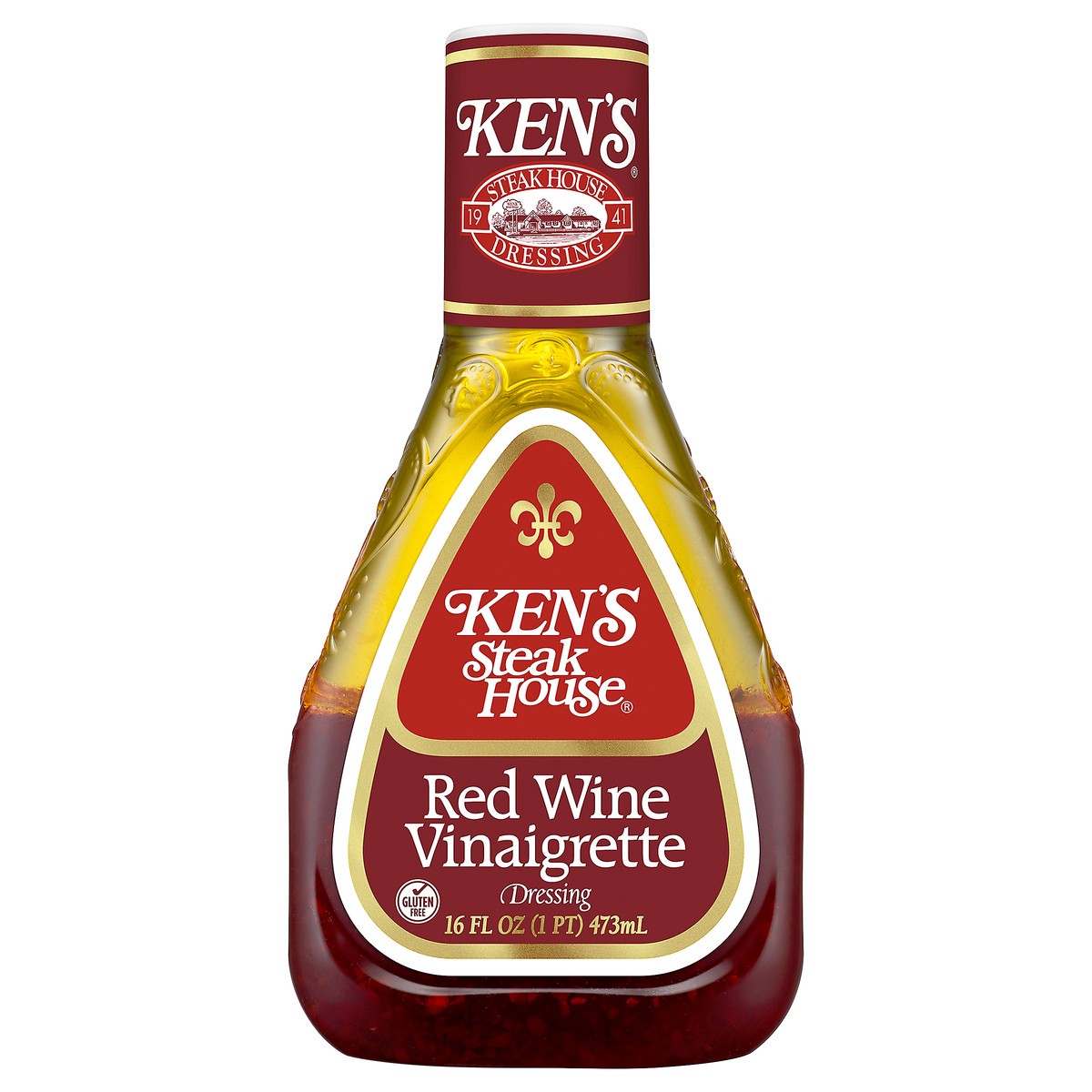 slide 1 of 11, Ken's Steak House Red Wine Vinaigrette Salad Dressing 16 fl oz, 16 fl oz