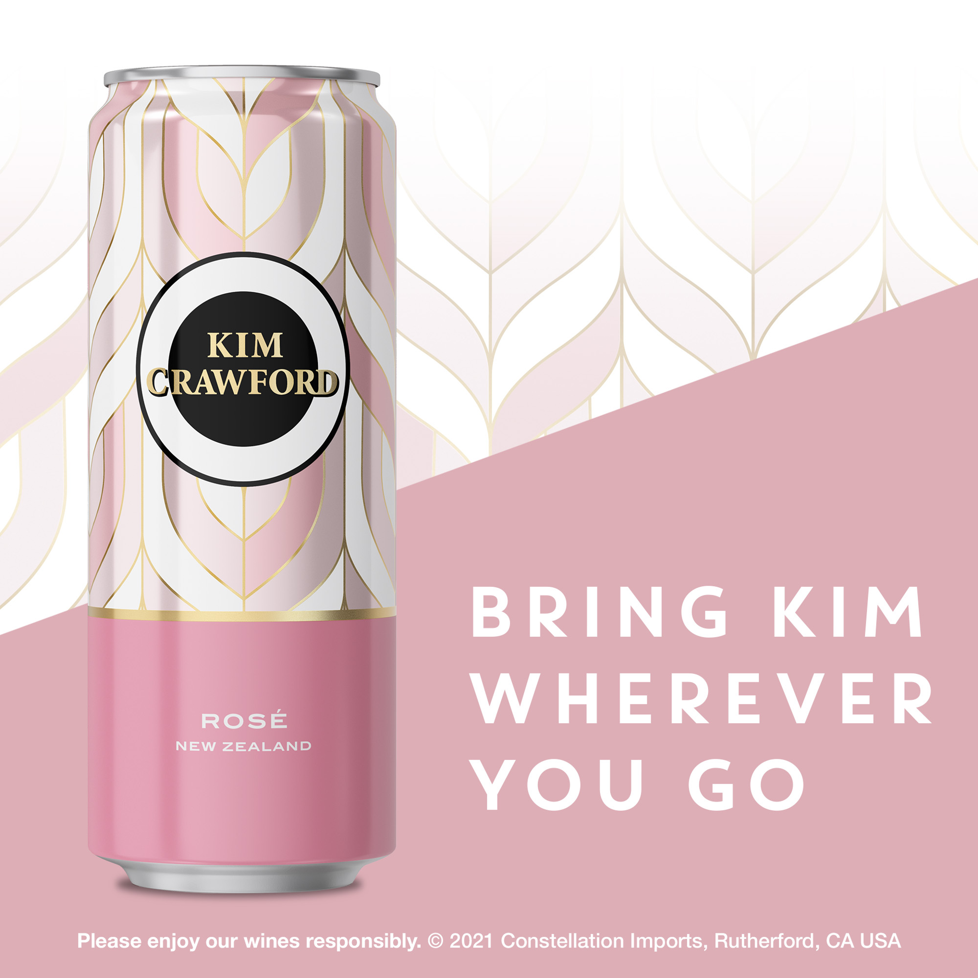 slide 3 of 5, Kim Crawford New Zealand Rose Wine, 250 mL Can, 2 ct; 250 ml