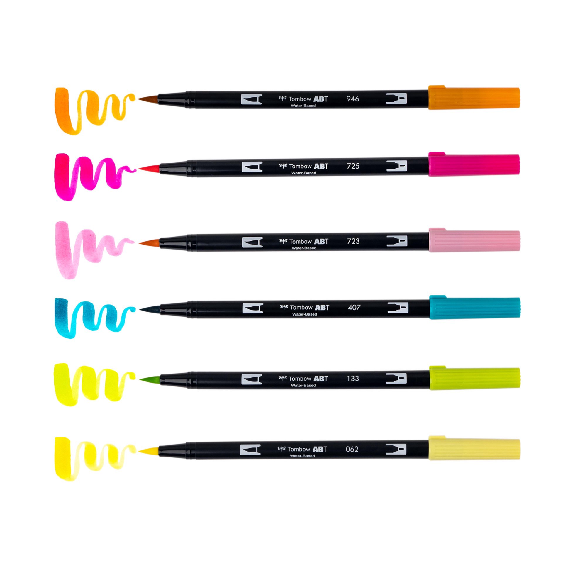 slide 10 of 10, Tombow Happy Hour Dual Brush Pen Set, 6 ct