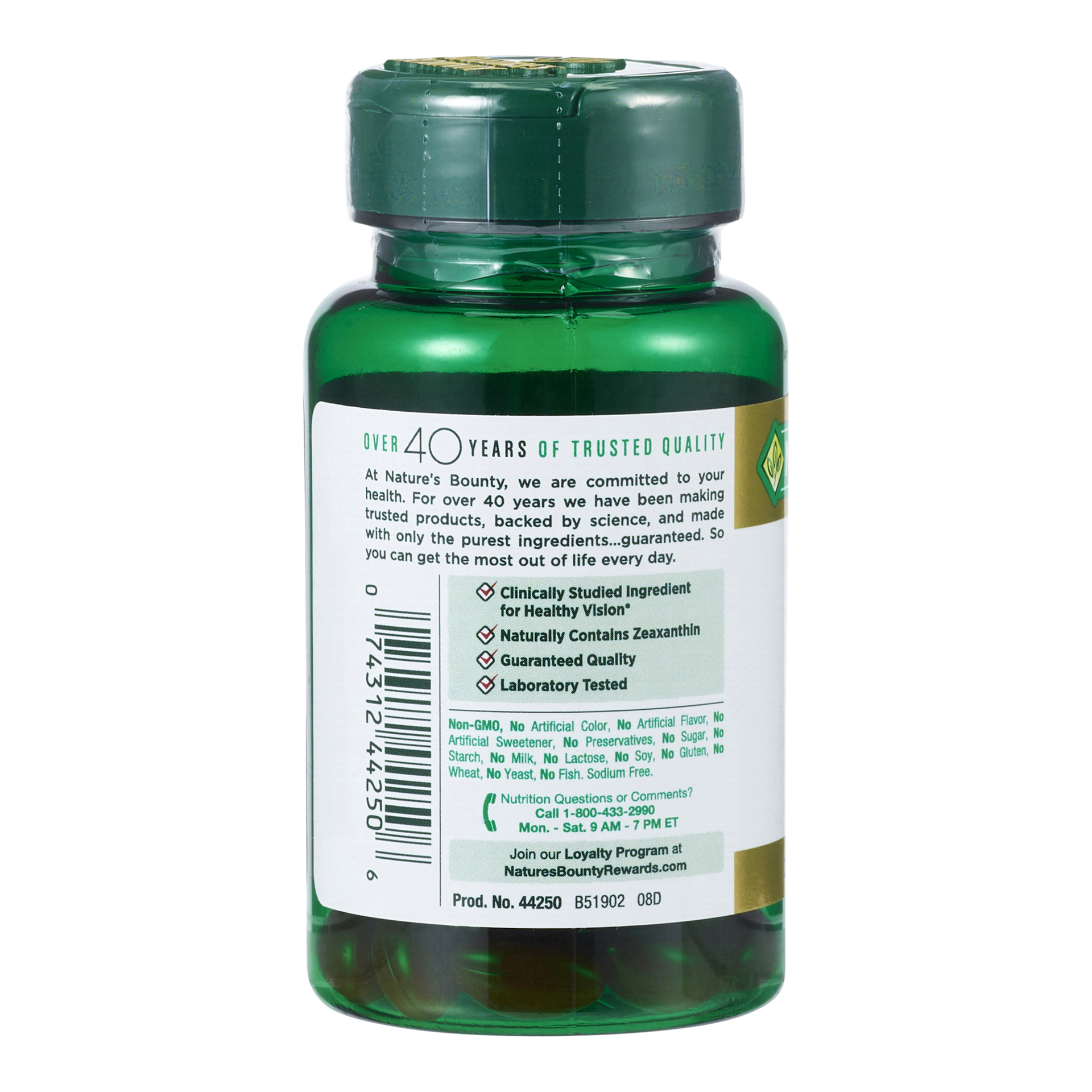 slide 6 of 9, Nature's Bounty Lutein Softgels, 40mg, 30 ct