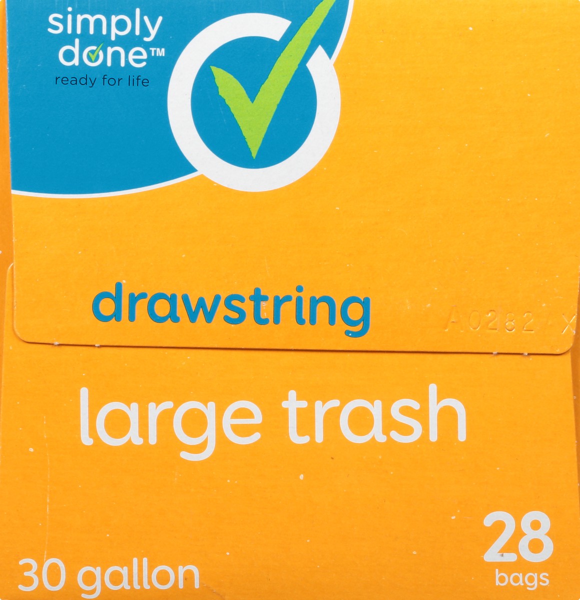 slide 12 of 13, Simply Done Drawstring Trash Bags, 28 ct