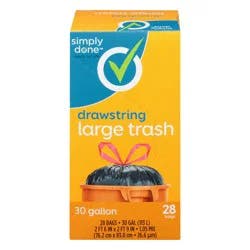Simply Done Drawstring Trash Bags