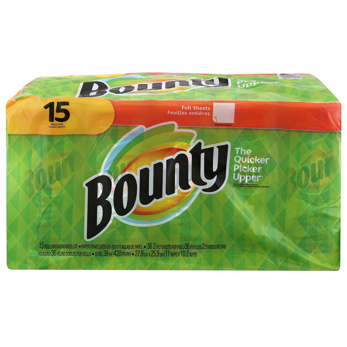 slide 1 of 9, Bounty Paper Towels 15 ea, 15 ct