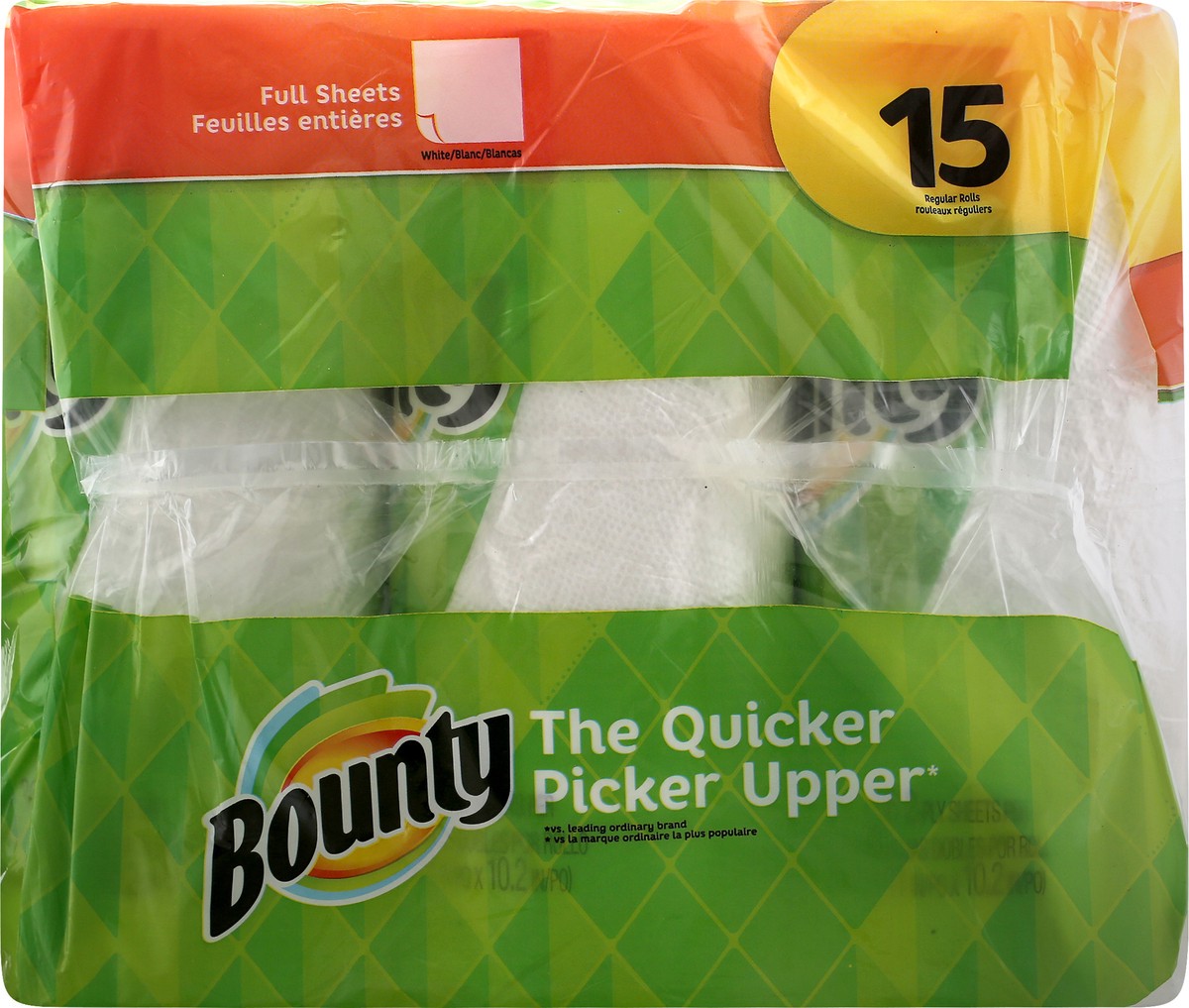 slide 8 of 9, Bounty Paper Towels 15 ea, 15 ct