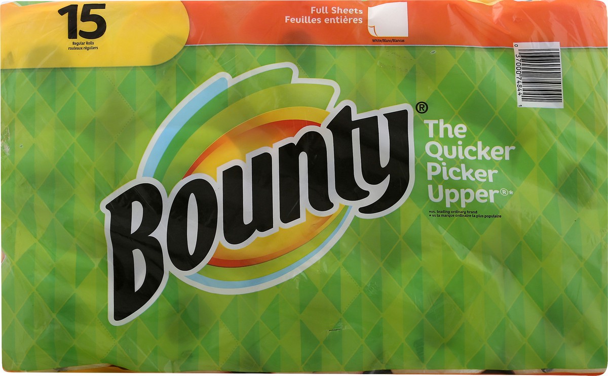 slide 9 of 9, Bounty Paper Towels 15 ea, 15 ct