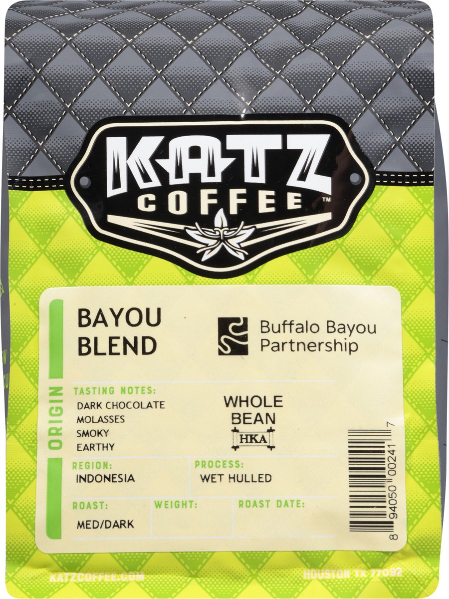 slide 7 of 12, Katz Coffee Organic Bayou Blend Whole Bean Coffee - 12 oz, 12 oz