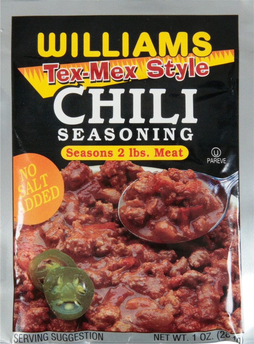 slide 8 of 11, Williams Tex-Mex Style Chili Seasoning 1 oz, 1 oz