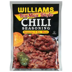 Williams Tex-Mex Style Chili Seasoning 1 oz