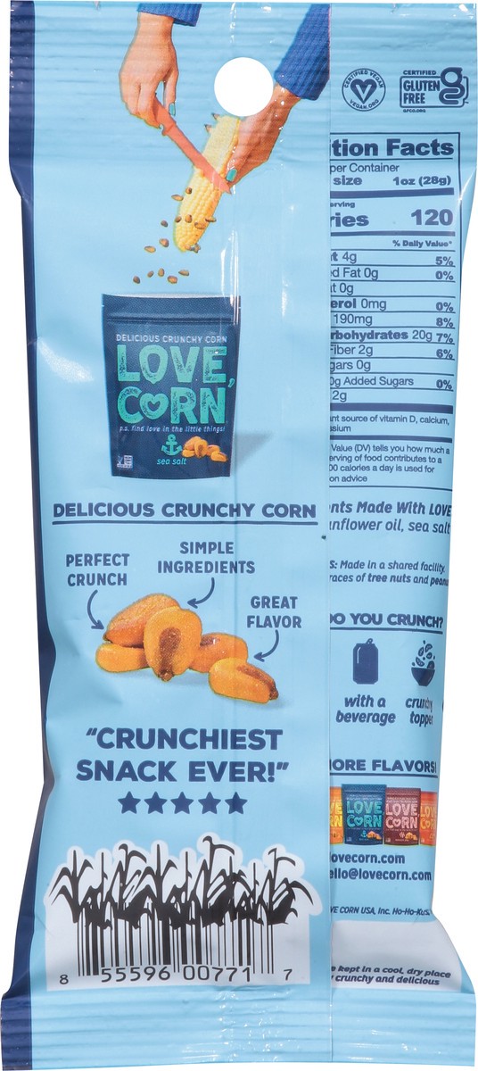 slide 10 of 14, LOVE CORN Sea Salt Crunchy Corn 1 oz, 1 oz