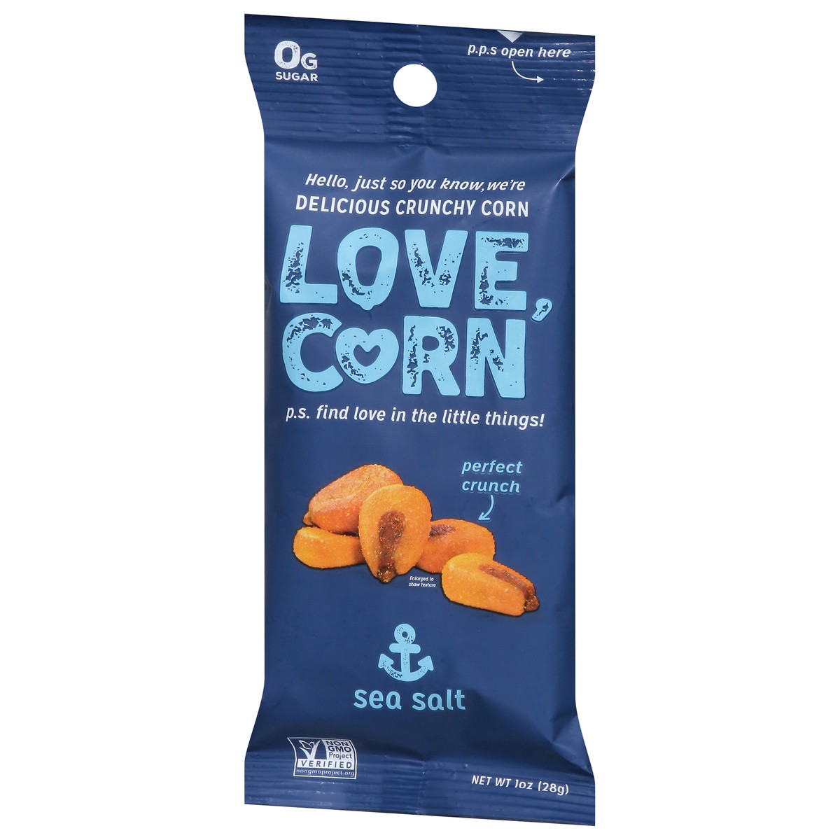 slide 6 of 14, LOVE CORN Sea Salt Crunchy Corn 1 oz, 1 oz