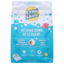 Lemi Shine Fresh Lemon Scent Dishwashing Detergent with The Power of Citric - 5.9 oz