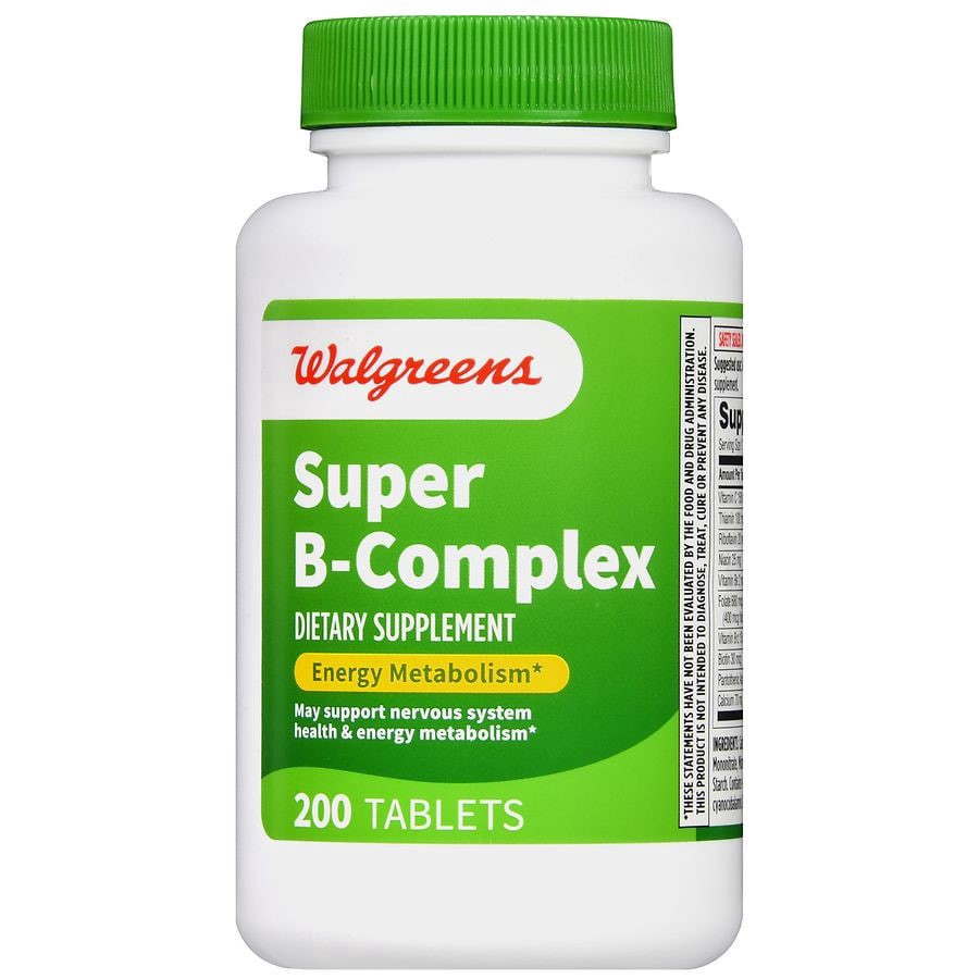 slide 4 of 5, Walgreens Super B-Complex, 200 ct