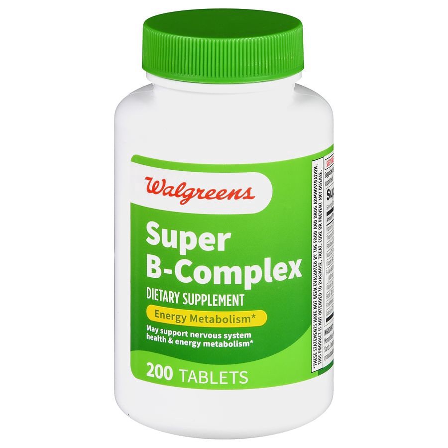 slide 1 of 5, Walgreens Super B-Complex, 200 ct