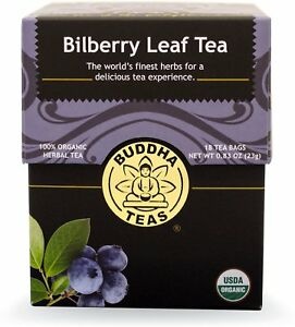 slide 1 of 1, Buddha Teas Buddha Tea Bilberry Leaf Tea Organic - 18 ct, 18 ct