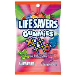 LIFE SAVERS Gummies X's & O's Gummy Candy , 7 Oz Bag