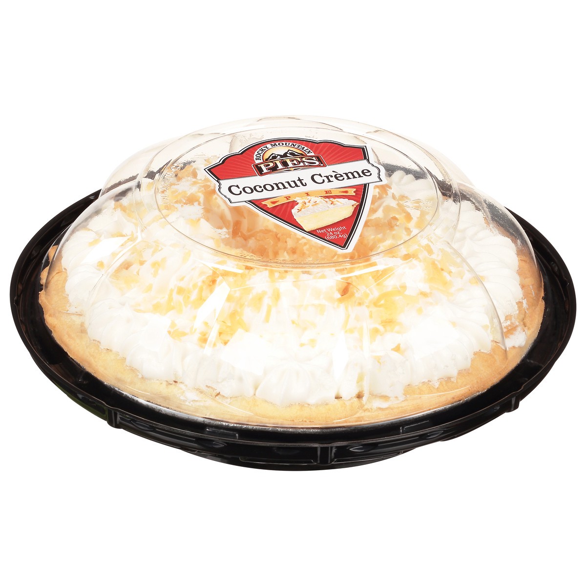 slide 4 of 9, Rocky Mountain Pies Coconut Creme Pie 24 oz, 8 in