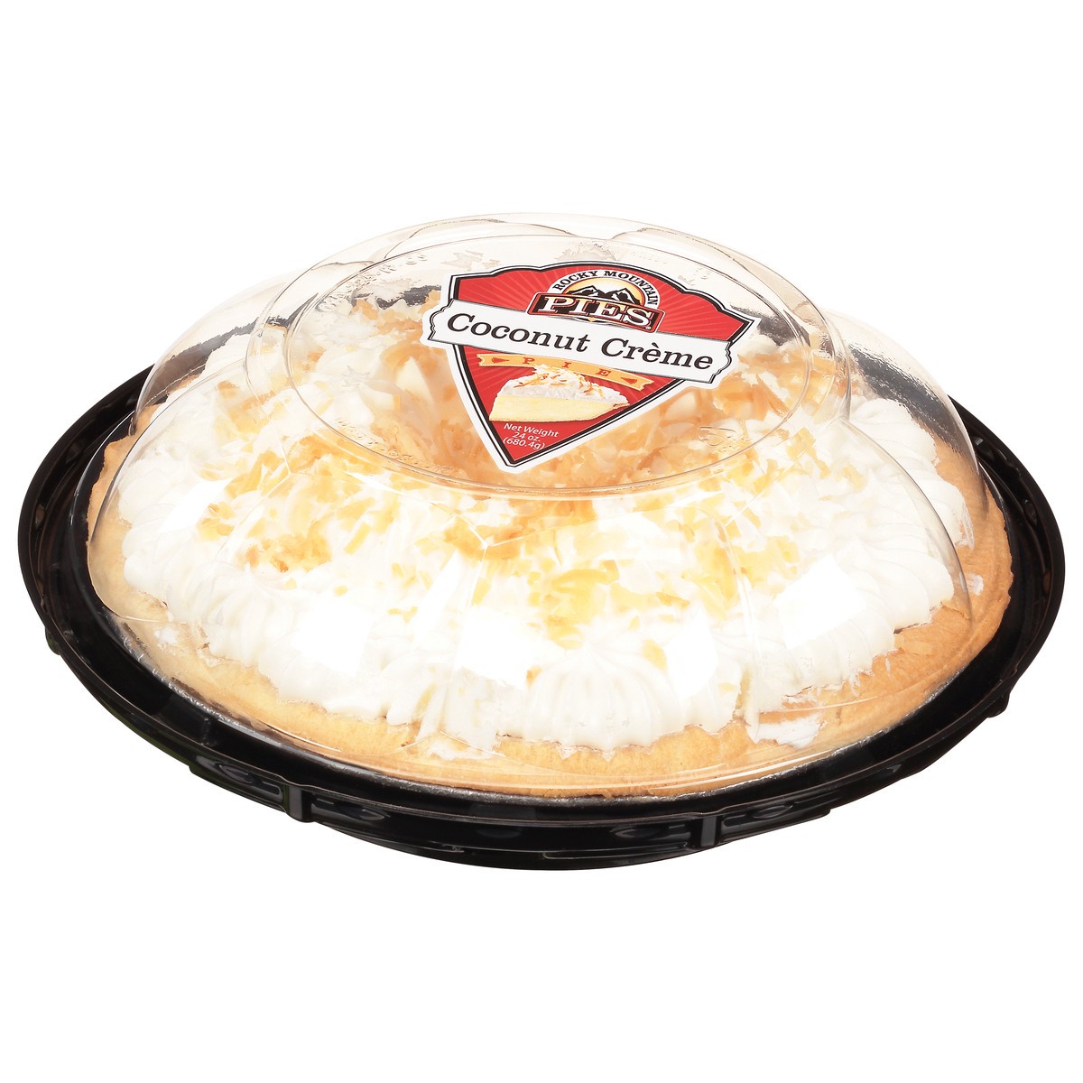 slide 3 of 9, Rocky Mountain Pies Coconut Creme Pie 24 oz, 8 in