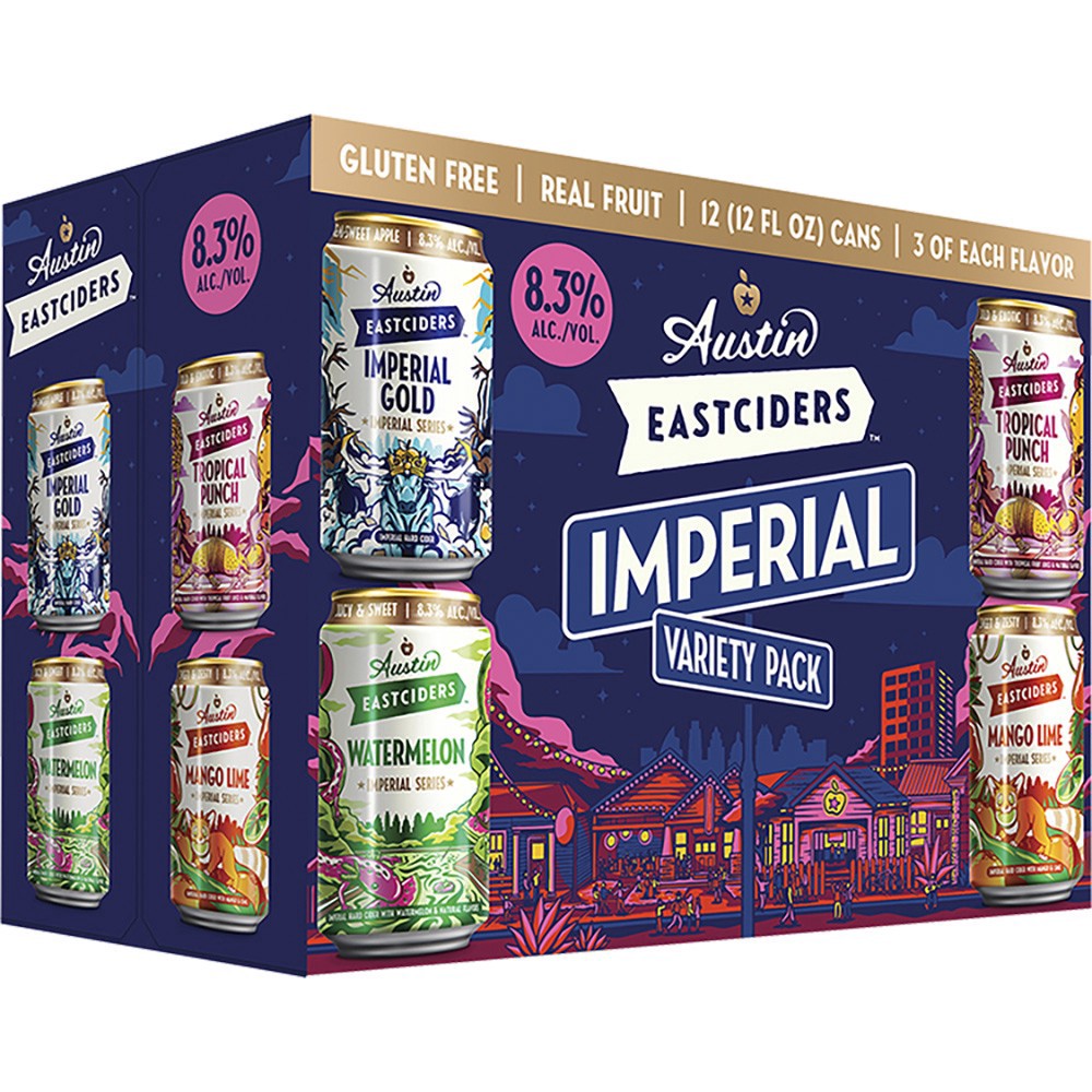 slide 1 of 1, Austin Eastciders Rain St. Imp Vp, 12 ct; 12 oz