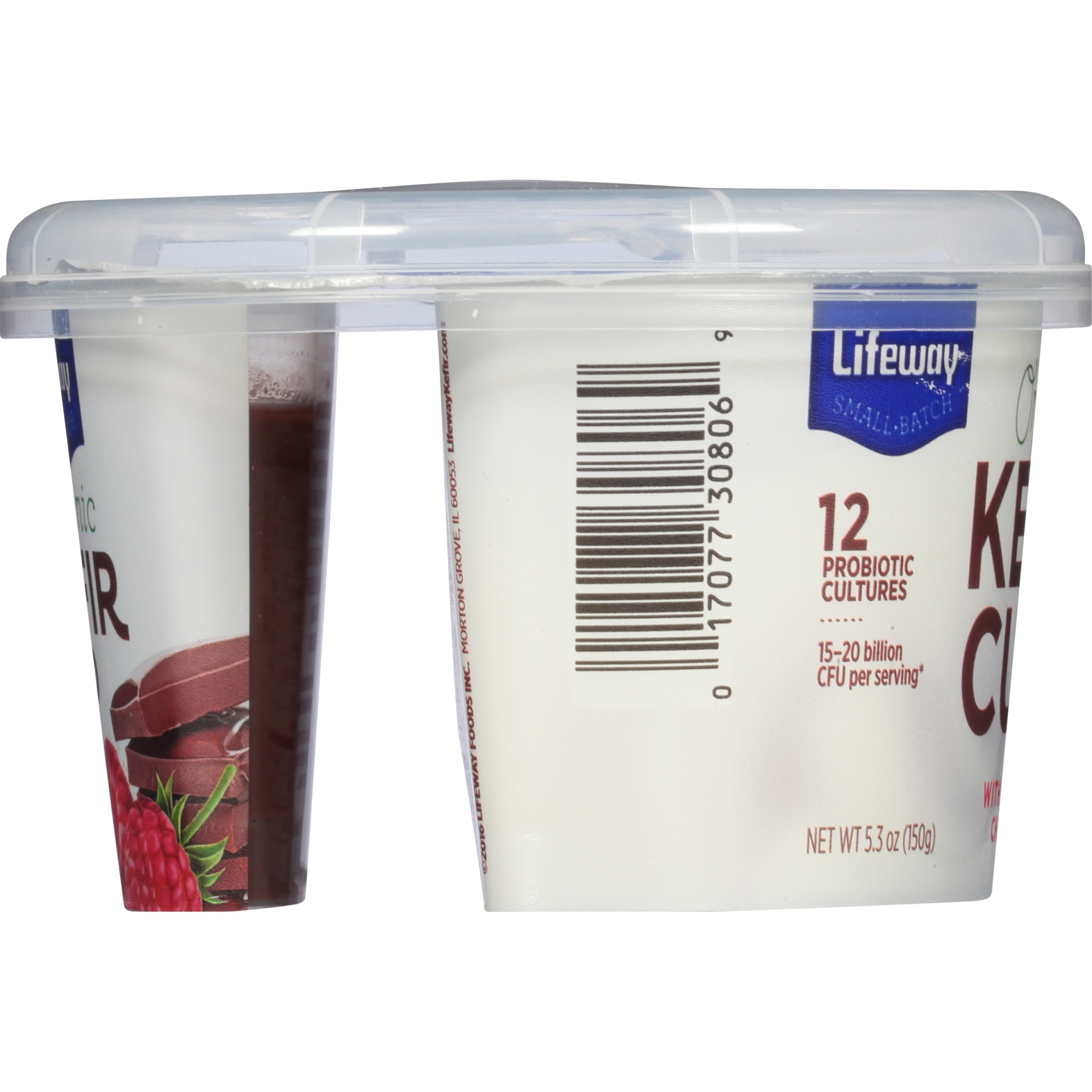 slide 2 of 6, Lifeway Organic Raspberry & Chocolate Kefir Cup, 5.3 oz