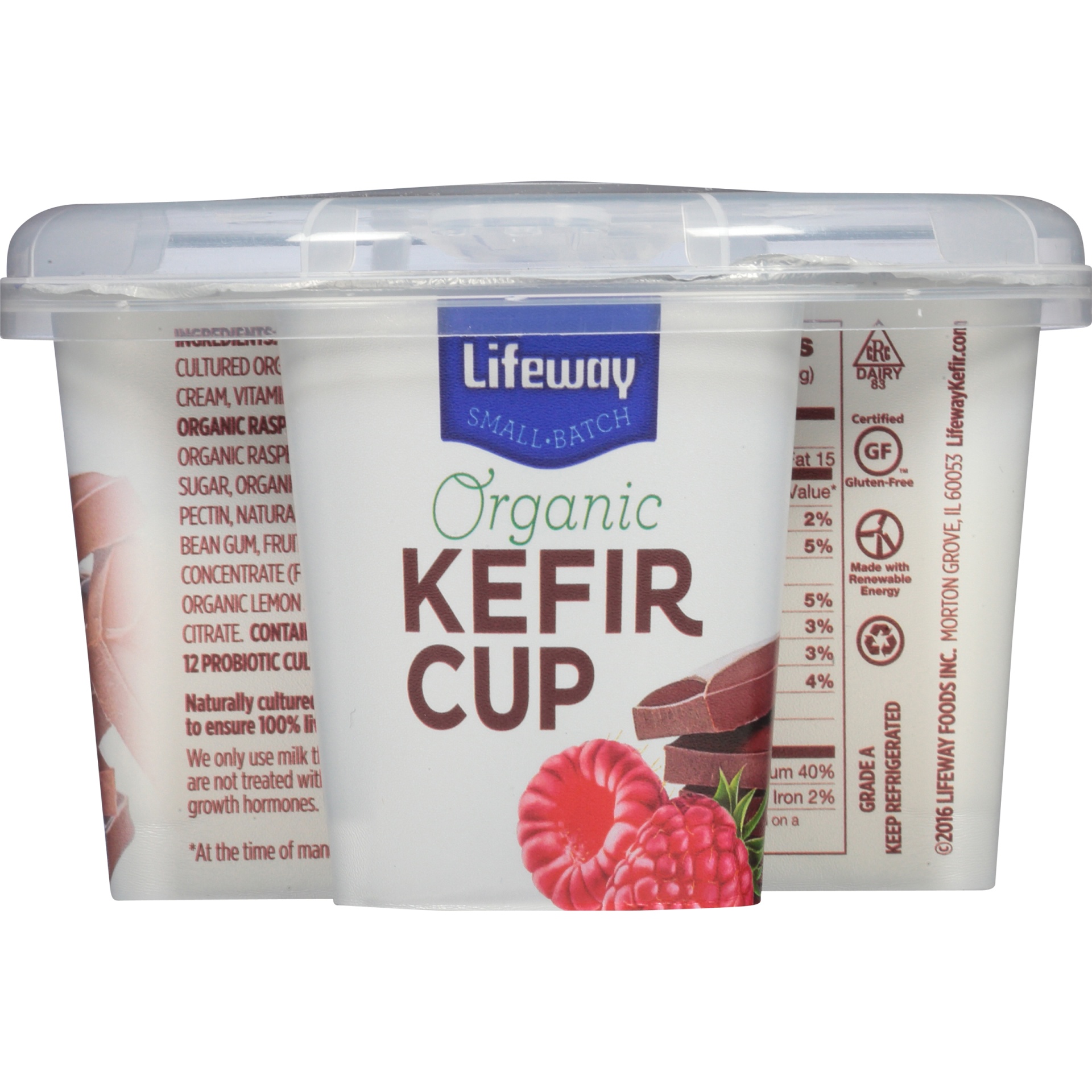 slide 4 of 6, Lifeway Organic Raspberry & Chocolate Kefir Cup, 5.3 oz