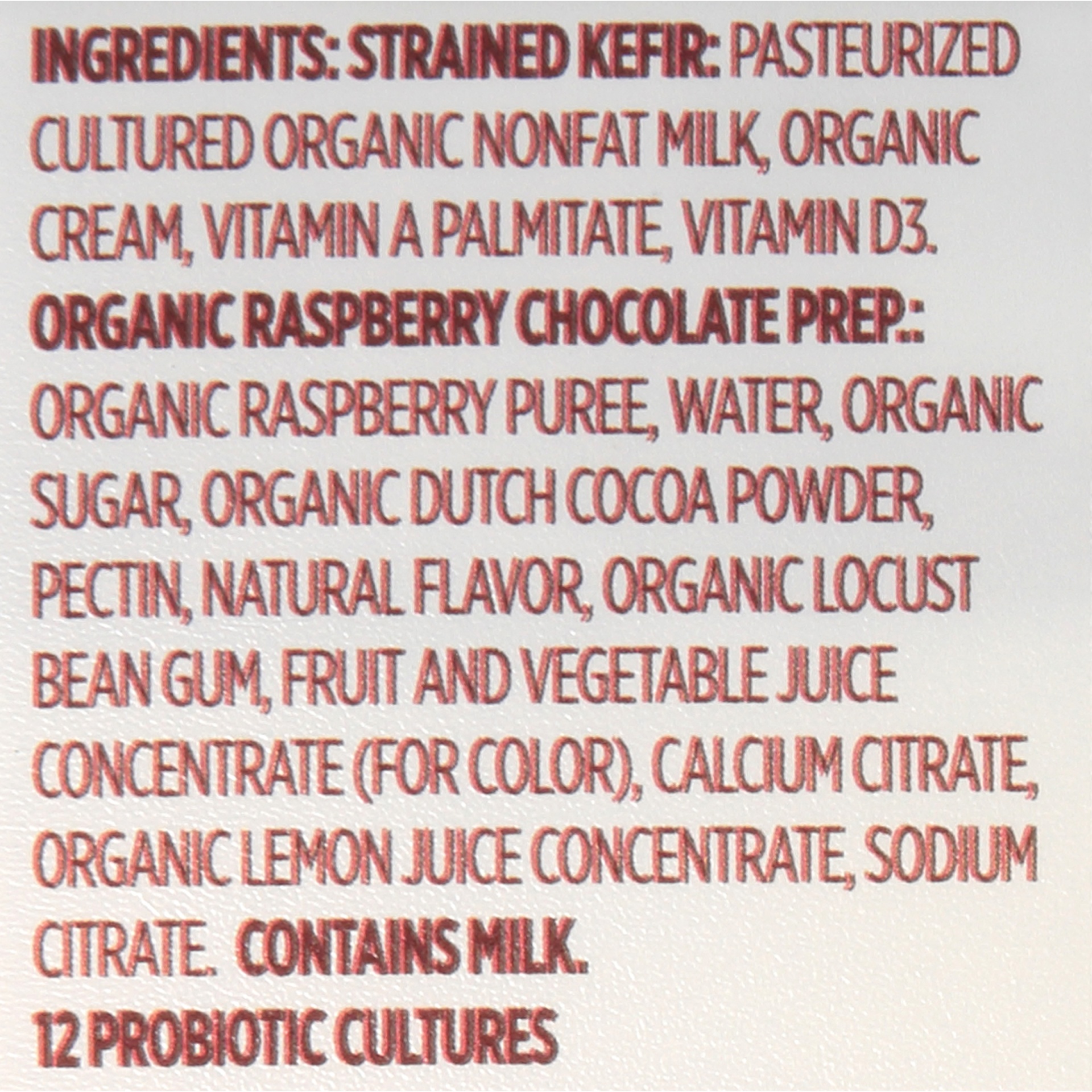 slide 6 of 6, Lifeway Organic Raspberry & Chocolate Kefir Cup, 5.3 oz