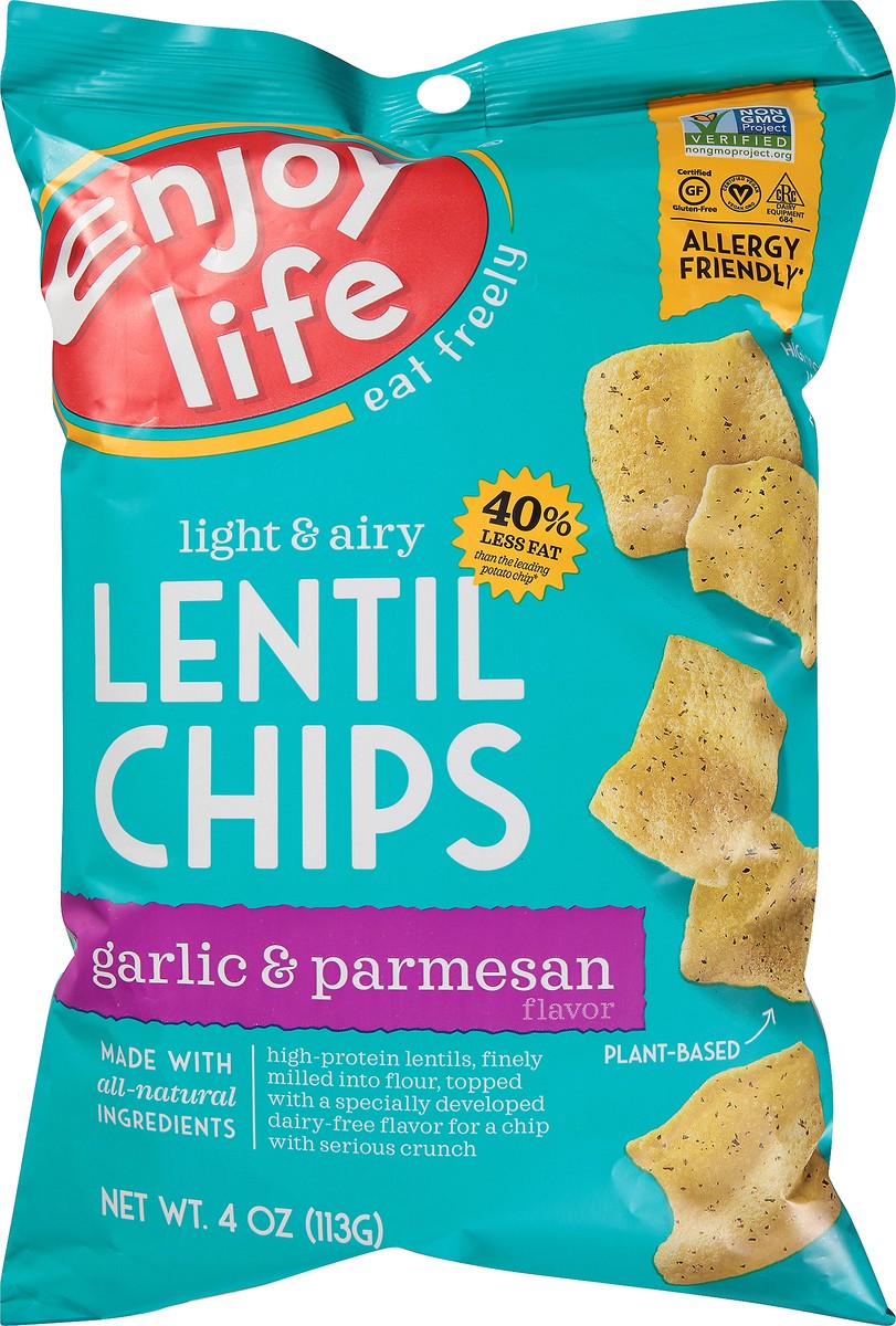 slide 5 of 9, Enjoy Life Lentil Chips,Garlic&Parm, 1 ct