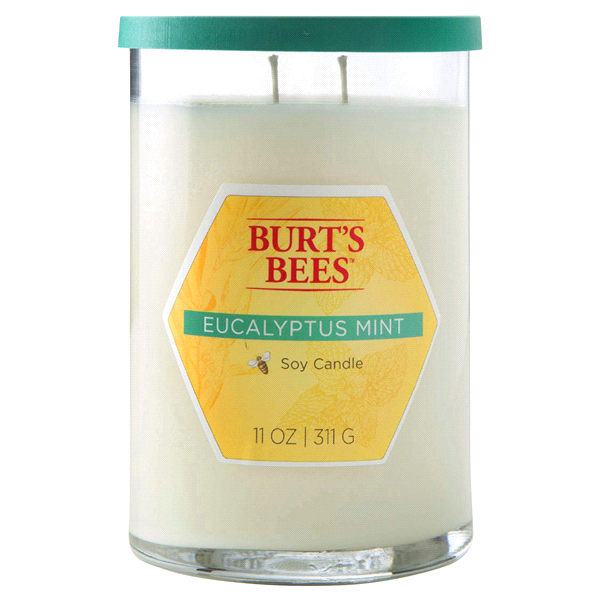 slide 1 of 1, Burt's BeesEucalyptus Mint Candle, 11 oz