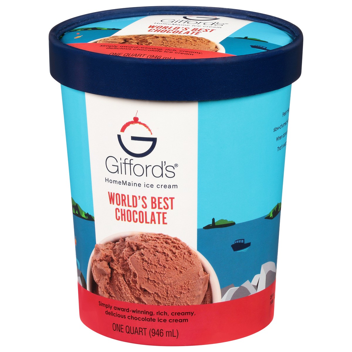 slide 7 of 9, Gifford's Famous Ice Cream World's Best Chocolate, 1 qt