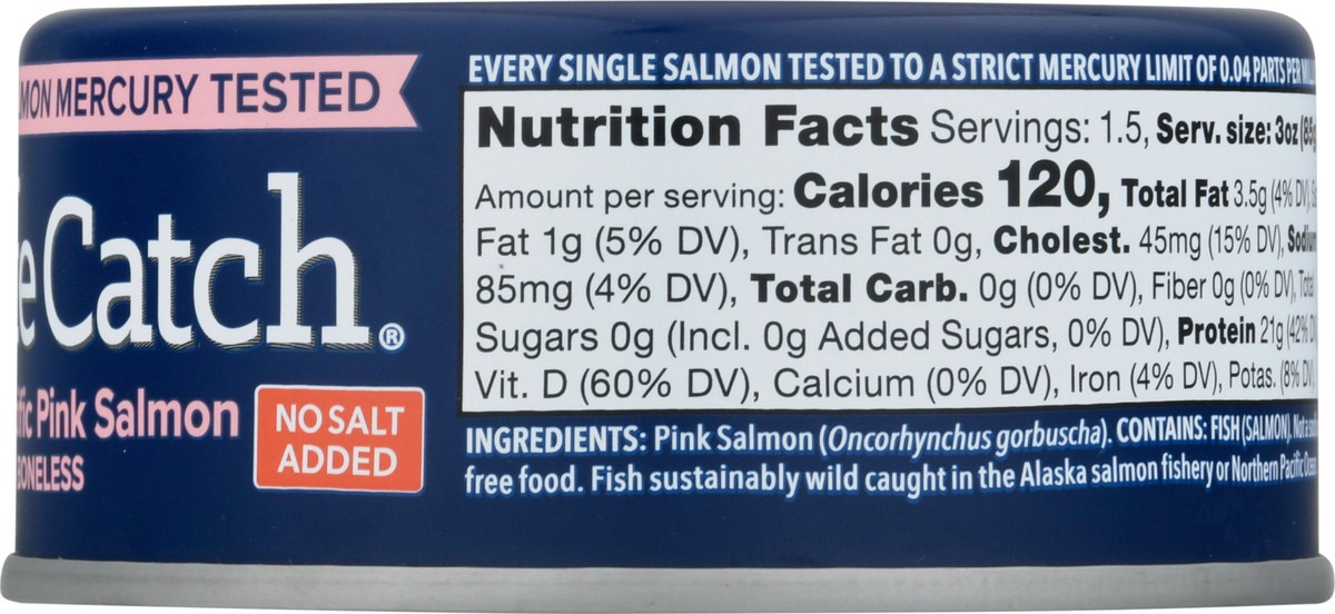 slide 9 of 9, Safe Catch Skinless & Boneless Wild Pacific Pink Salmon 5 oz, 5 oz