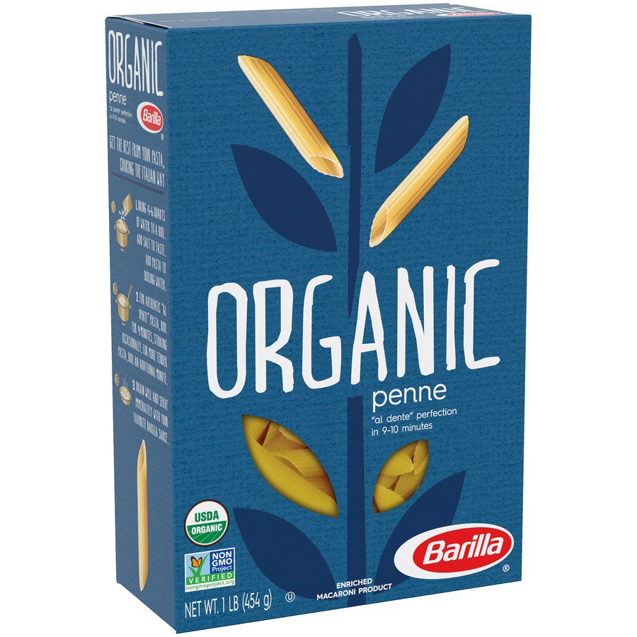 slide 2 of 7, Barilla Organic Penne Pasta, 16 oz