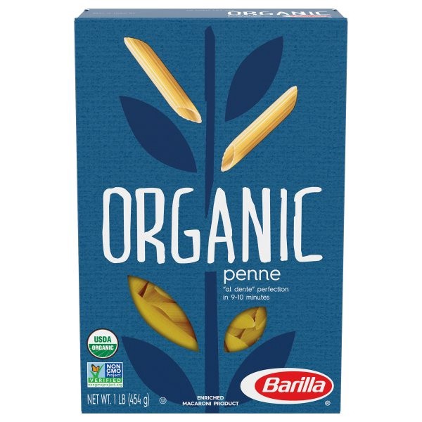 slide 1 of 7, Barilla Organic Penne Pasta, 16 oz