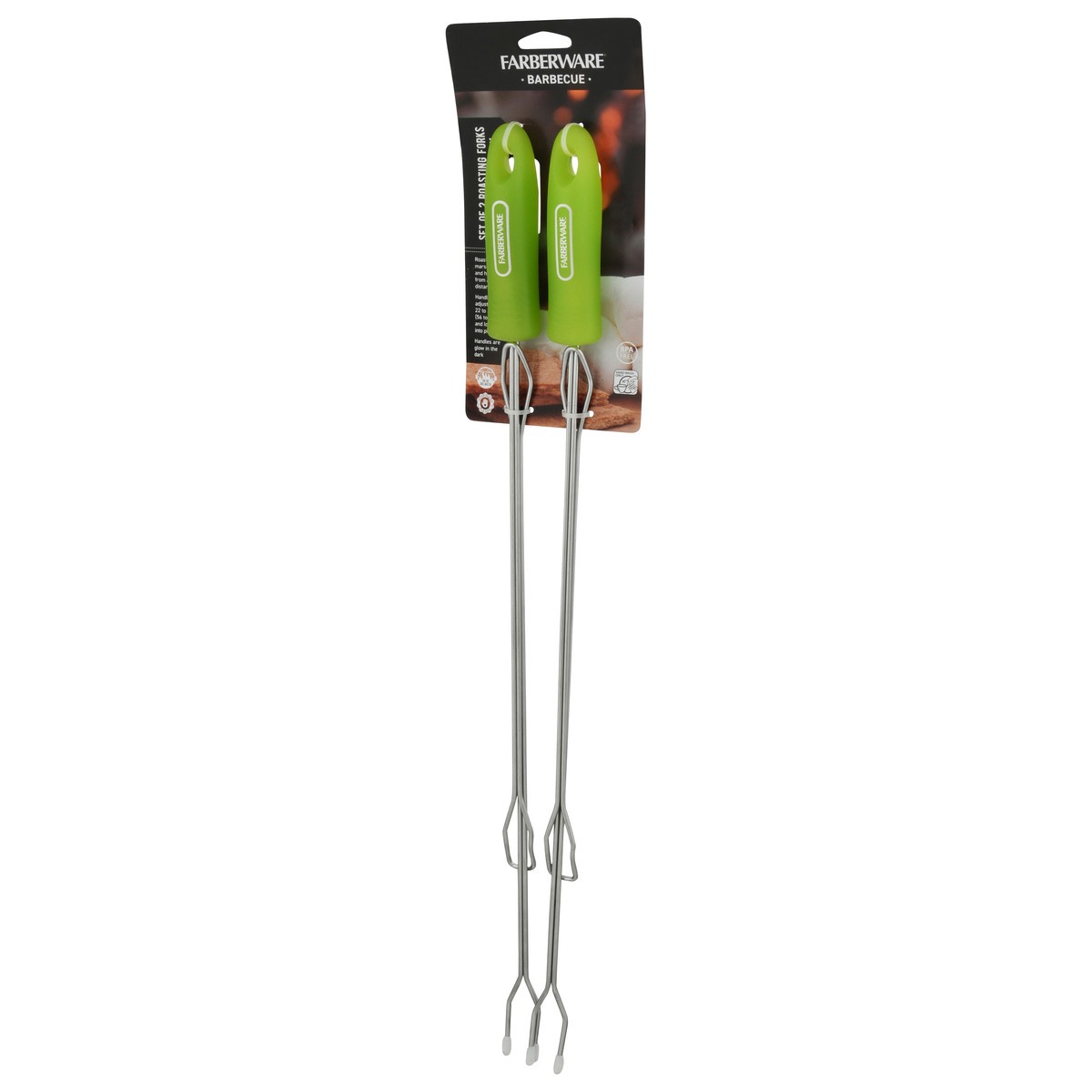 slide 4 of 11, Farberware Barbecue Glow in the Dark Roasting Forks 2 1 ea, 1 ct