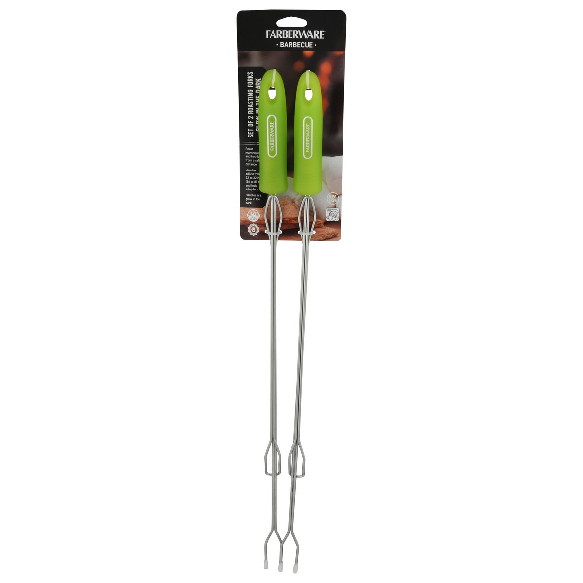 slide 10 of 11, Farberware Barbecue Glow in the Dark Roasting Forks 2 1 ea, 1 ct