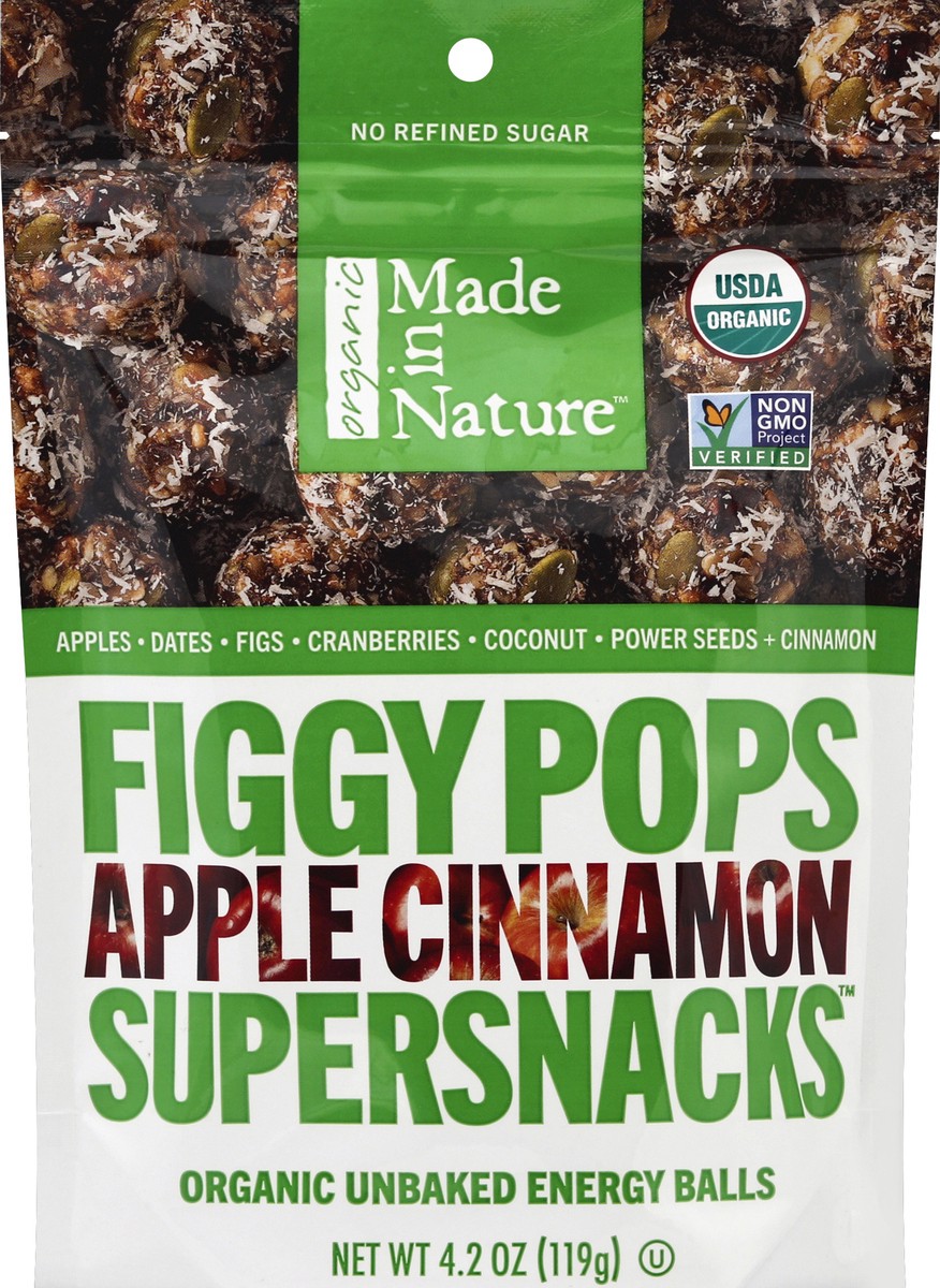 slide 2 of 2, Made in Nature Organic Apple Cinnamon Figgy Pops, 4.2 oz