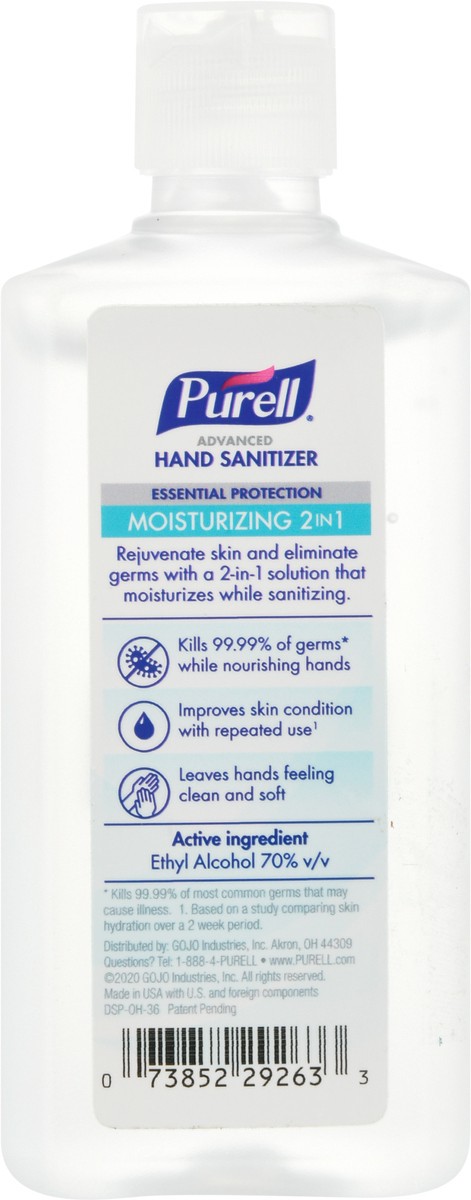 slide 9 of 10, PURELL Advanced Moisturizing 2 in 1 Hand Sanitizer 4 fl oz, 4 fl oz