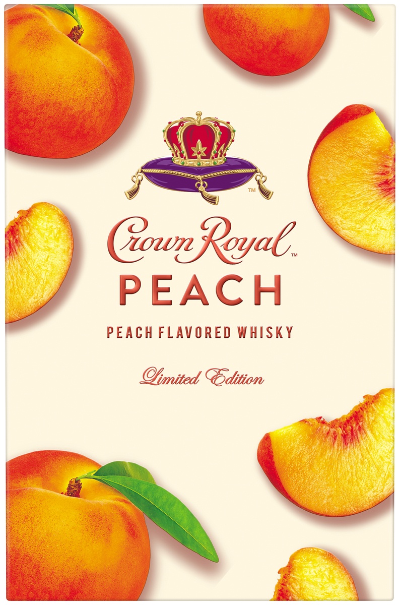 slide 3 of 5, Crown Royal Peach Canadian Whiskey, 750 ml