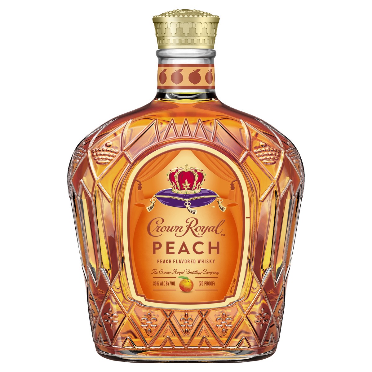 slide 1 of 5, Crown Royal Peach Flavored Whisky, 750 ml